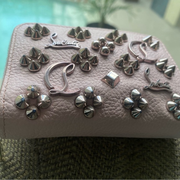 Christian Louboutin Handbags - Christian Louboutin Pink Wallet with Studded Detail